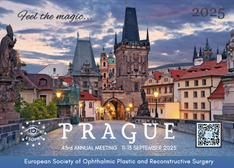 ESOPRS/ Sociedad Europea de Cirugía Plástica y Reocnstructiva Oftálmica/ 11 al 13/09- Praga, República Checa.