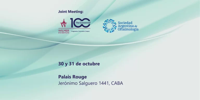 SAO/ Sociedad Argentina de Oftalmología/ 30 y 31/10 – Buenos Aires , Argentina.