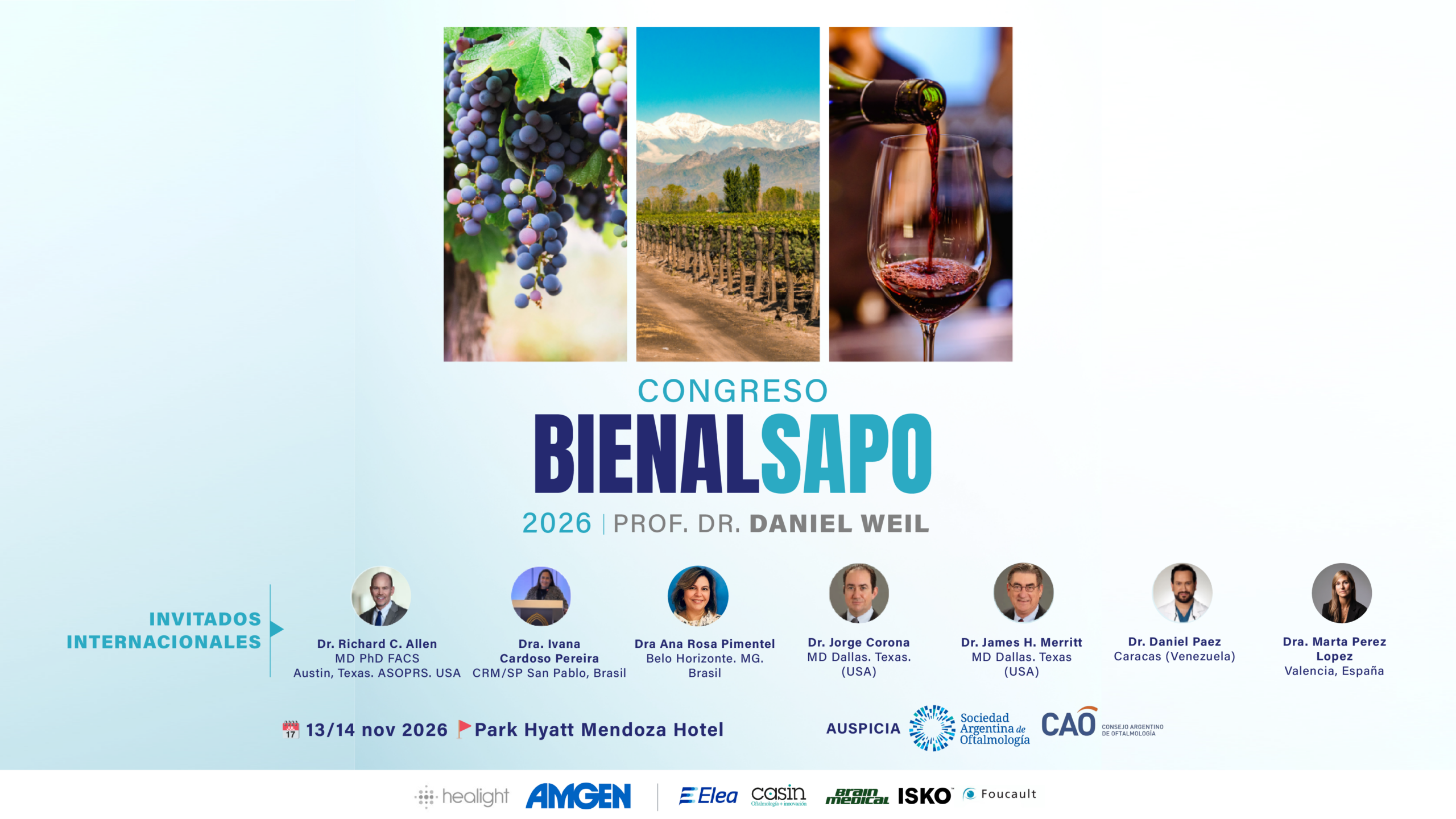 Congreso Bienal SAPO 2026 - 13 y 14 de noviembre - Park Hyatt Mendoza